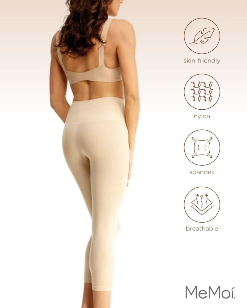 SlimMe Shapewear Leggings, High Waisted Leggings Tummy Control, Comfortable and Breathable Compressions Pants for Women - Sizes Small to Q2, Nude, Large - Image 5